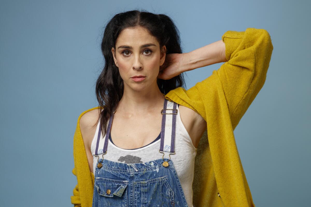Sarah Silverman, creator and star of the Emmy-nominated variety sketch show "I Love You, America," photographed in the Los Angeles Times Studio in 2018.