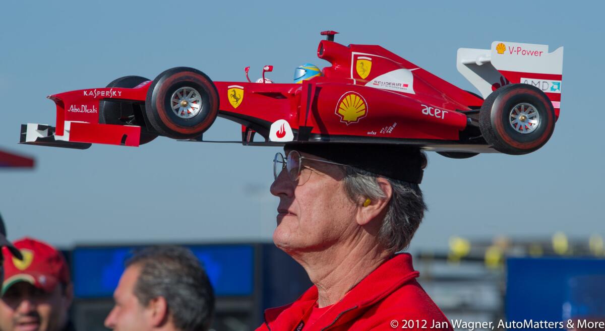 F1 fan at the inaugural 2012 United States Grand Prix at the Circuit of the Americas.