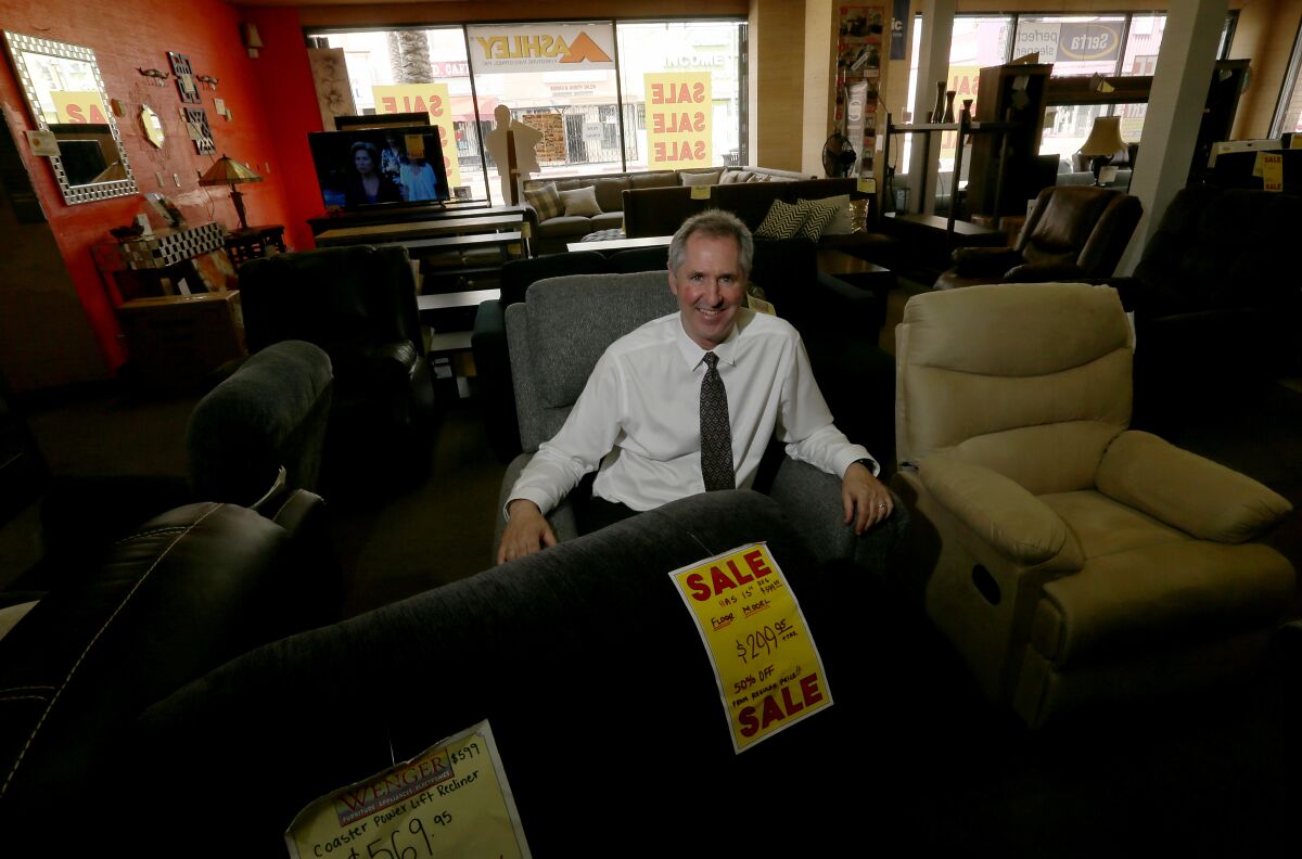 James Wenger is the owner of Wenger Furniture and Appliances on Whittier Boulevard in East Los Angeles.