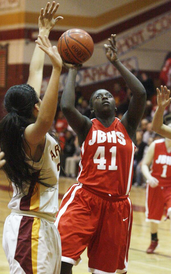 Photo Gallery: Burroughs v. Arcadia Pacific League girls basketball