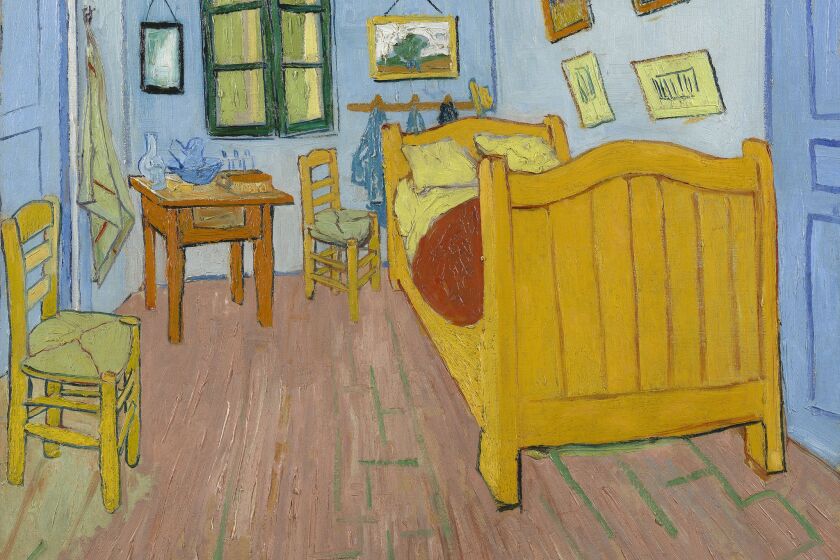 Another view of "The Bedroom," painted in 1888, belongs to the Van Gogh Museum in Amsterdam.