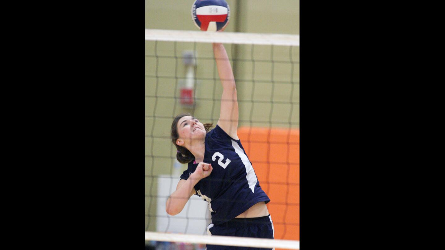 Photo Gallery: St. Monica Academy wins first round of State CIF Division V girls volleyball against Verdugo Hills 3-2