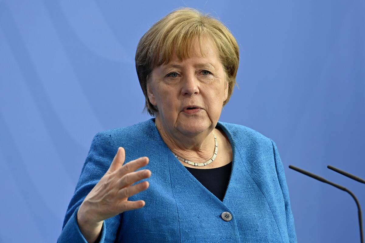 La canciller de Alemania Angela Merkel