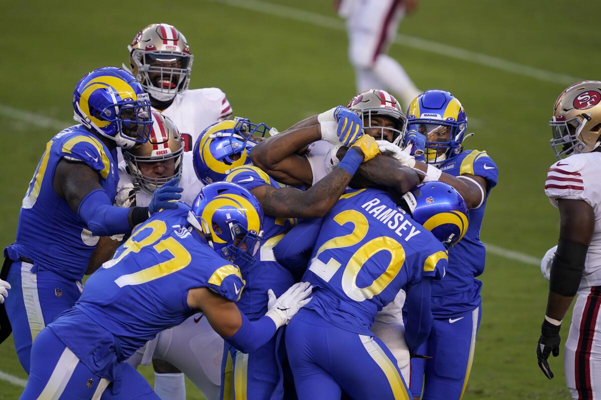 NFC West title brings no solace to Rams after loss to 49ers - The San Diego  Union-Tribune