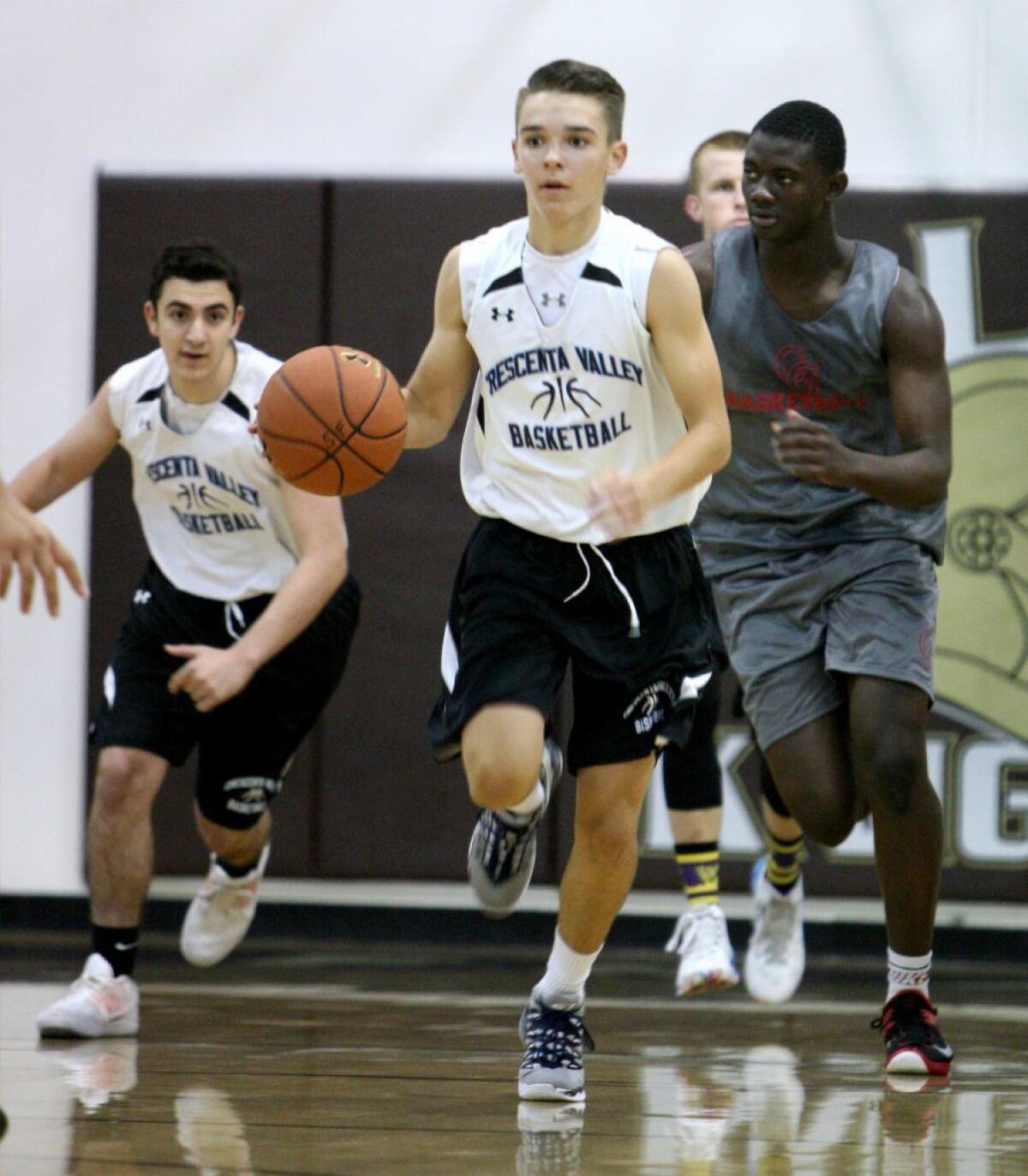 Trey Ballard and the Crescenta Valley High basketball team defeated Cleveland on Friday in summer league action.