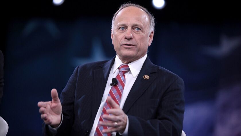 Rep. Steve King (R-Iowa), who was stripped of his committee assignments by the House GOP leadership Monday, appears at the annual American Conservative Union CPAC conference on March 3, 2016, in Oxon Hill, Md.