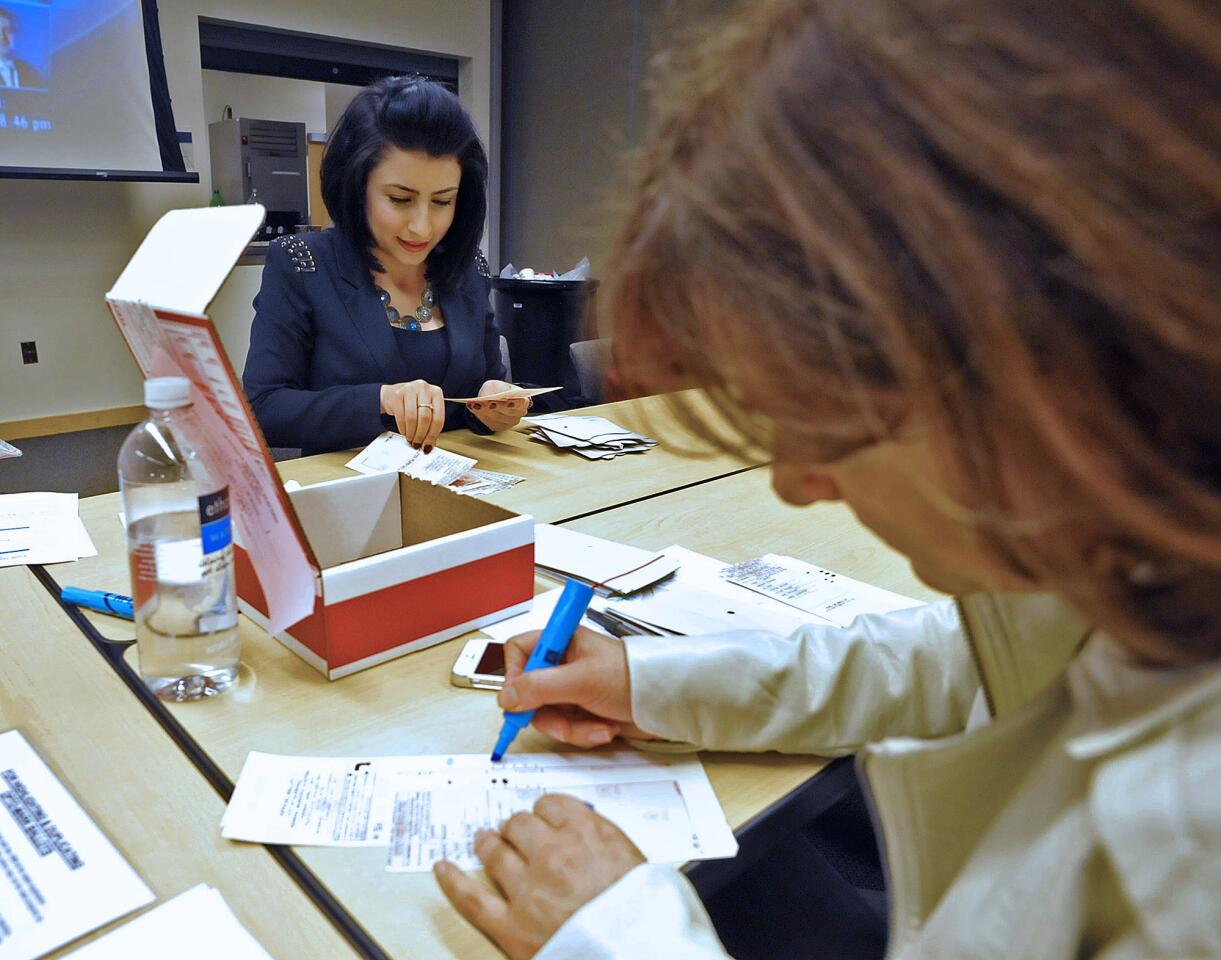 Photo Gallery: Election day ballots in Glendale are counted