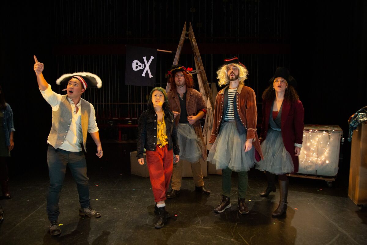 A pirate scene from Blindspot Collective's musical for families, "Lit."