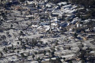 En esta foto aérea proveída por mediccorps.org se ven los daños causados por el huracán Ian en Estero Island, en Fort Myers Beach, Florida, el 30 de septiembre del 2022. (AP Foto/Gerald Herbert)
