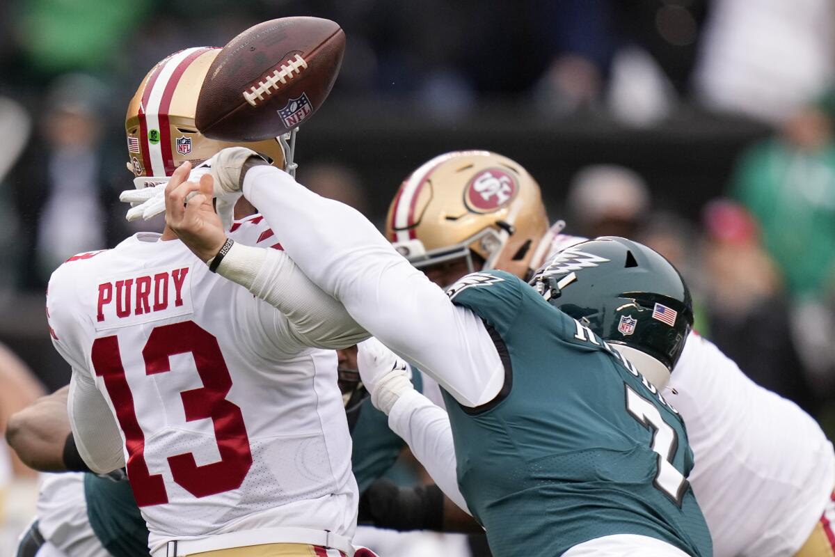 49ers quarterback Brock Purdy returns to NFC title game - Los Angeles Times