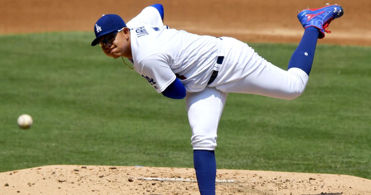 Julio Urias Overcomes Early Struggles To Help Dodgers Defeat Cubs 3 2 Los Angeles Times