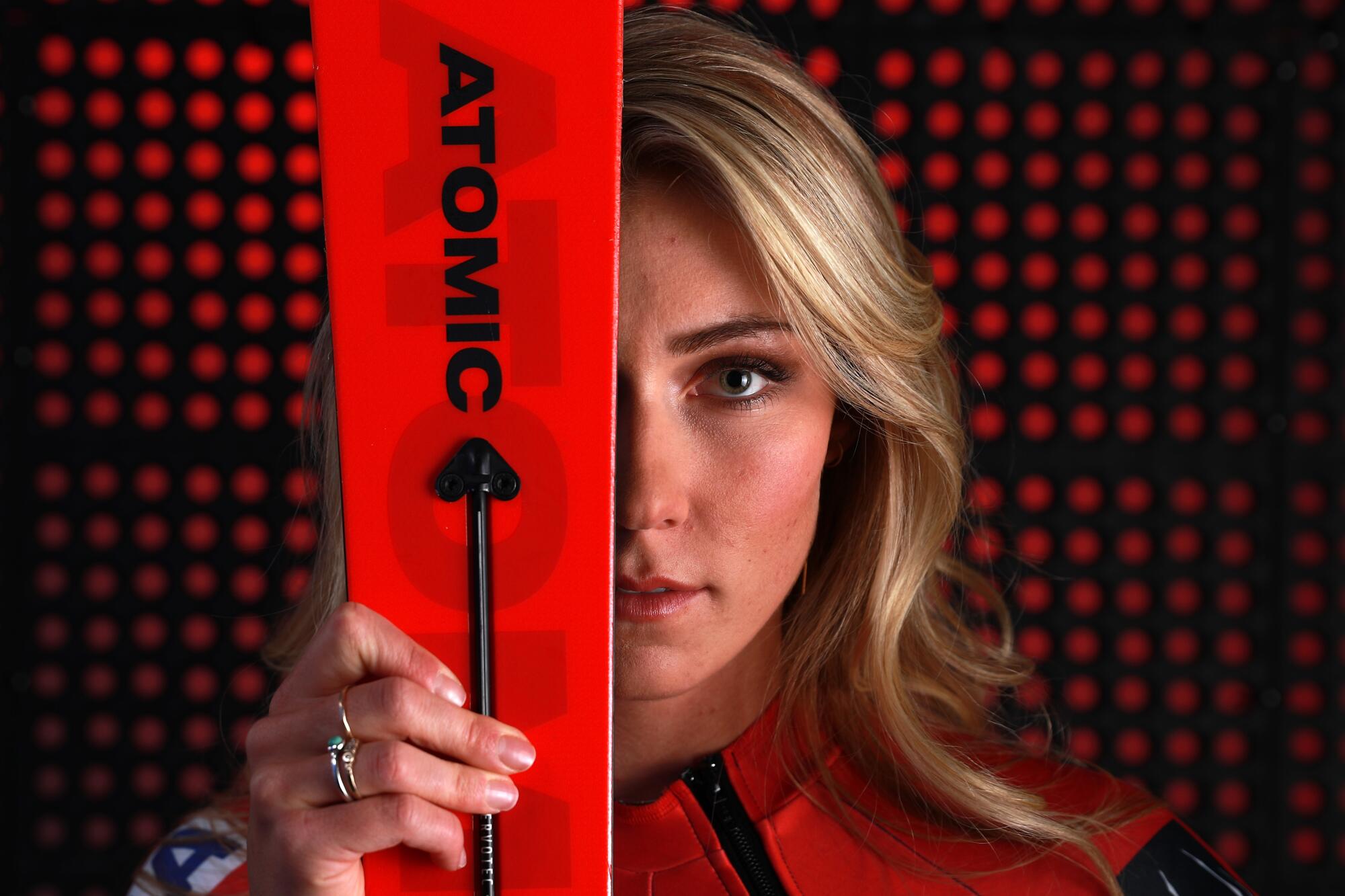 Alpine skier Mikaela Shiffrin poses for a portrait during the Team USA Media Summit ahead of the PyeongChang 2018 Olympic Winter Games on September 25, 2017 in Park City, Utah. 