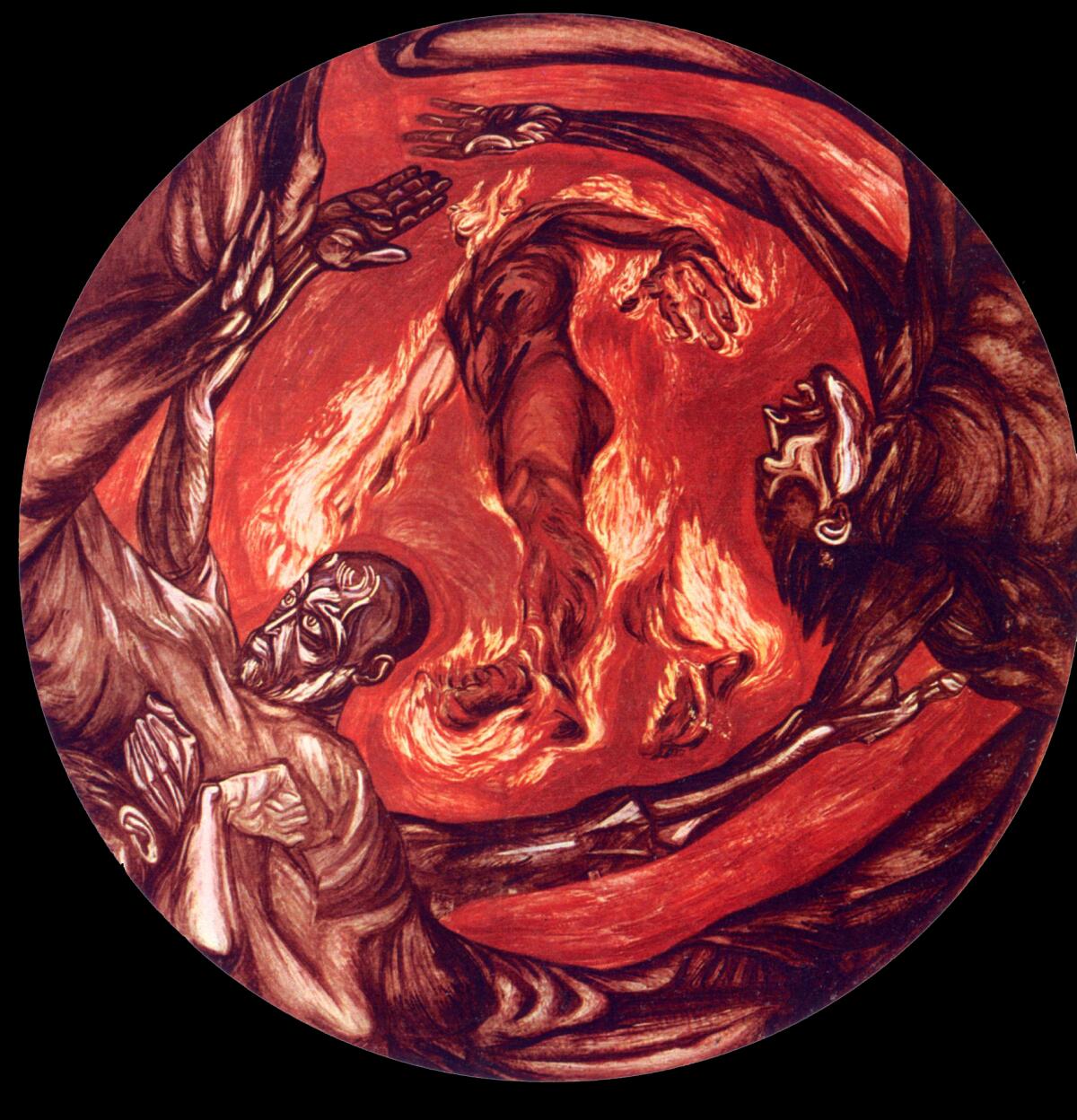 Hombre en fuego. José Clemente Orozco