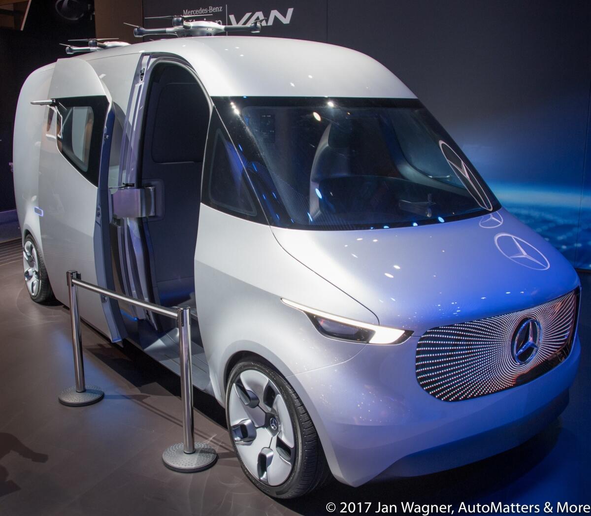 Mercedes-Benz Vision Van concept on display at CES