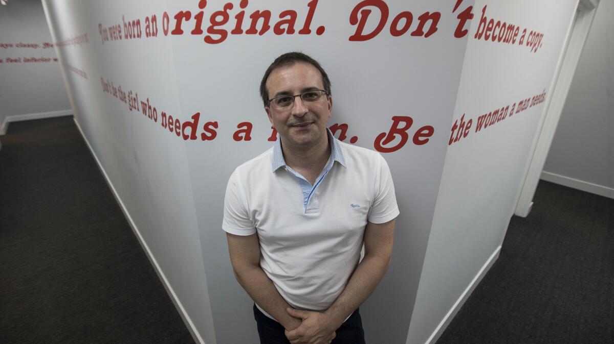 Mugur Frunzetti, CEO of Studio 20, a Romanian based web-camming company.