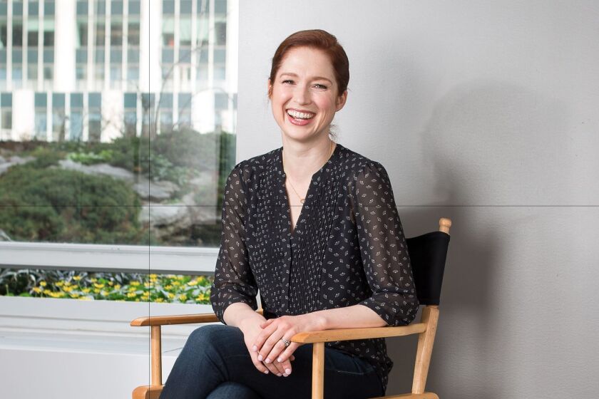 NEW YORK -- APRIL 10, 2017: Ellie Kemper, actress, comedian, and writer, sits for a portrait at 30 Rockefeller Center on April 10, 2017 in New York City. (Michael Nagle for The Times)