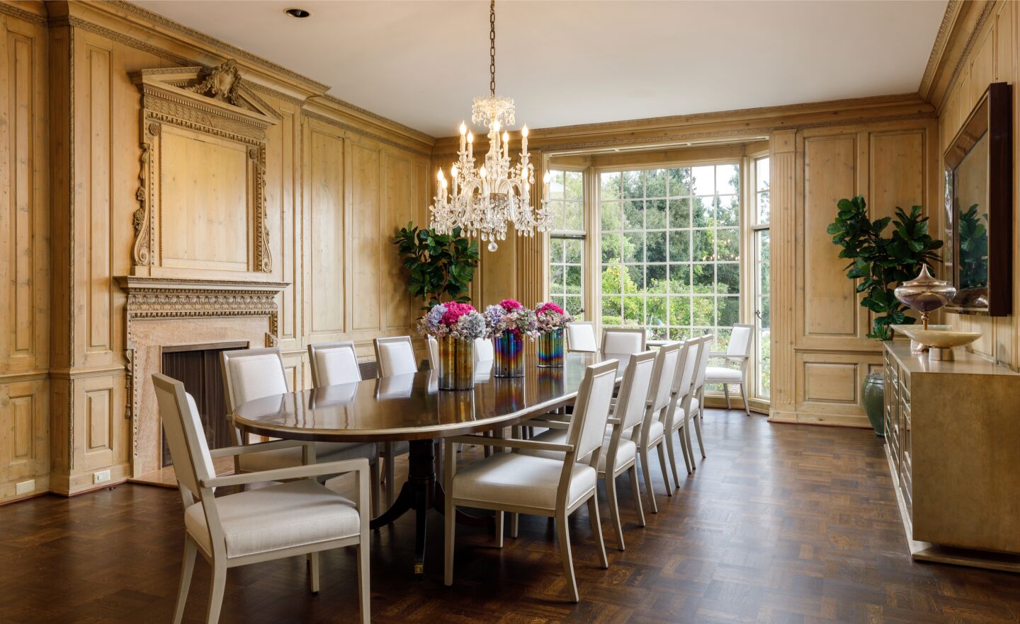The formal dining room.