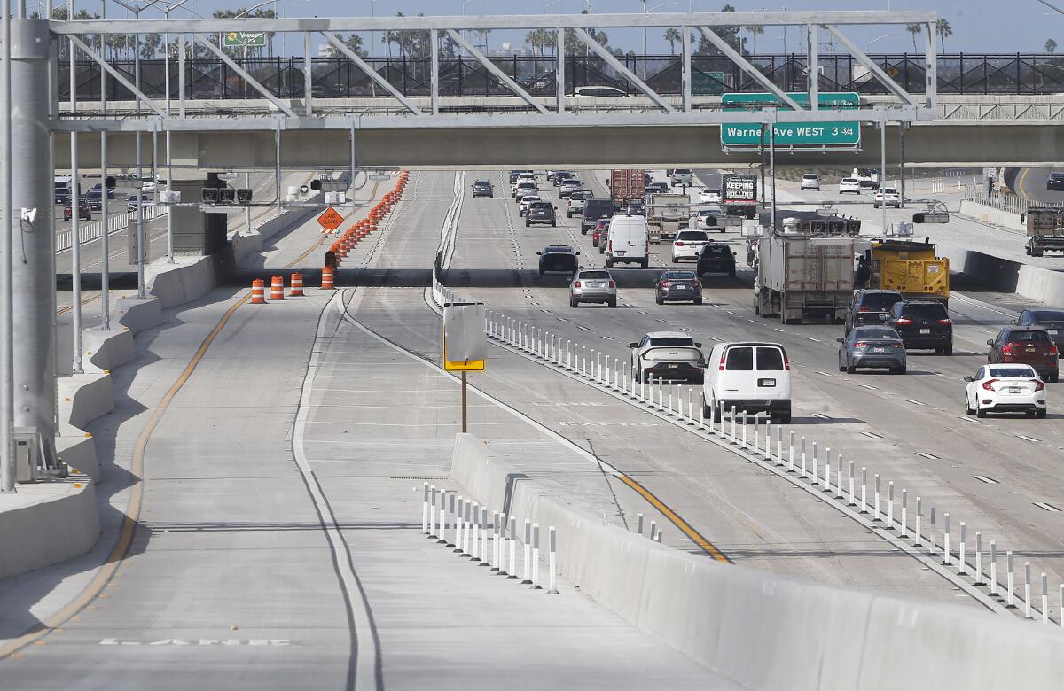 The new 405 Express Lanes are set to open Dec. 1.