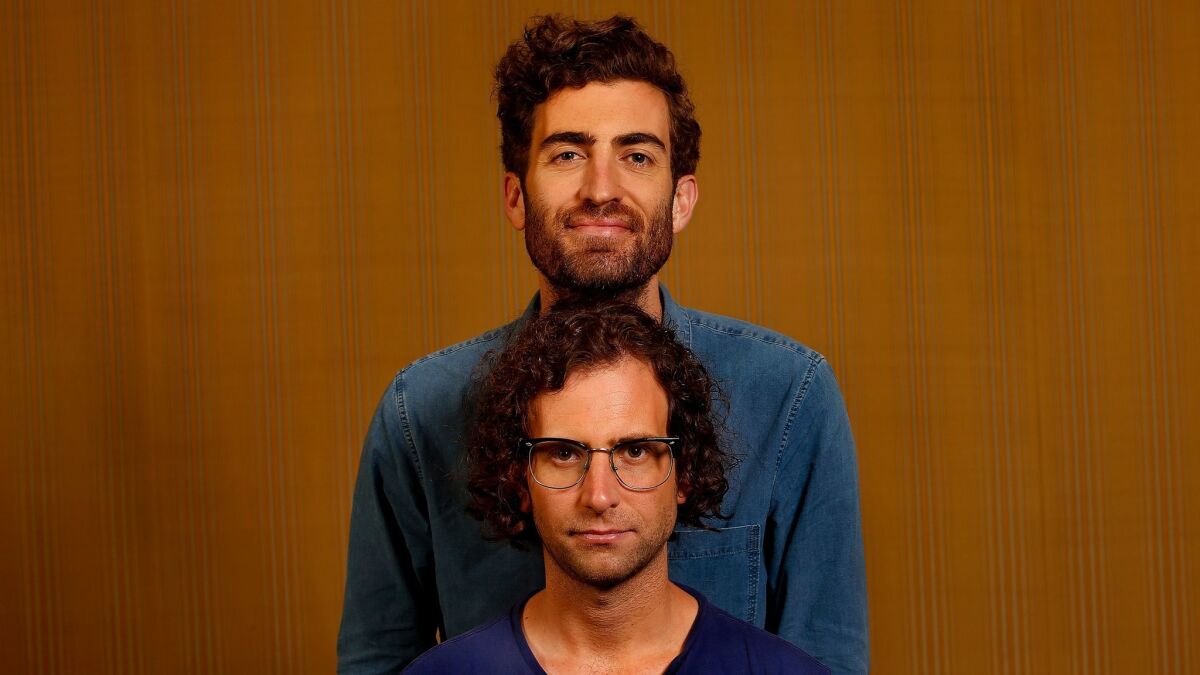 "Brigsby Bear" director Dave McCary, top, and star/co-writer Kyle Mooney have been friends since fifth grade and work together on "Saturday Night Live."