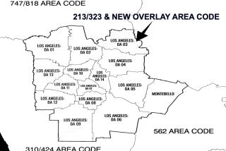 Map of new area code overlay is coming to the greater Los Angeles area.