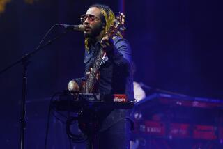 San Diego CA - November 20: Thundercat performs at the Wonderfront Festival on Sunday, November 20, 2022 in San Diego, CA. (K.C. Alfred / The San Diego Union-Tribune)