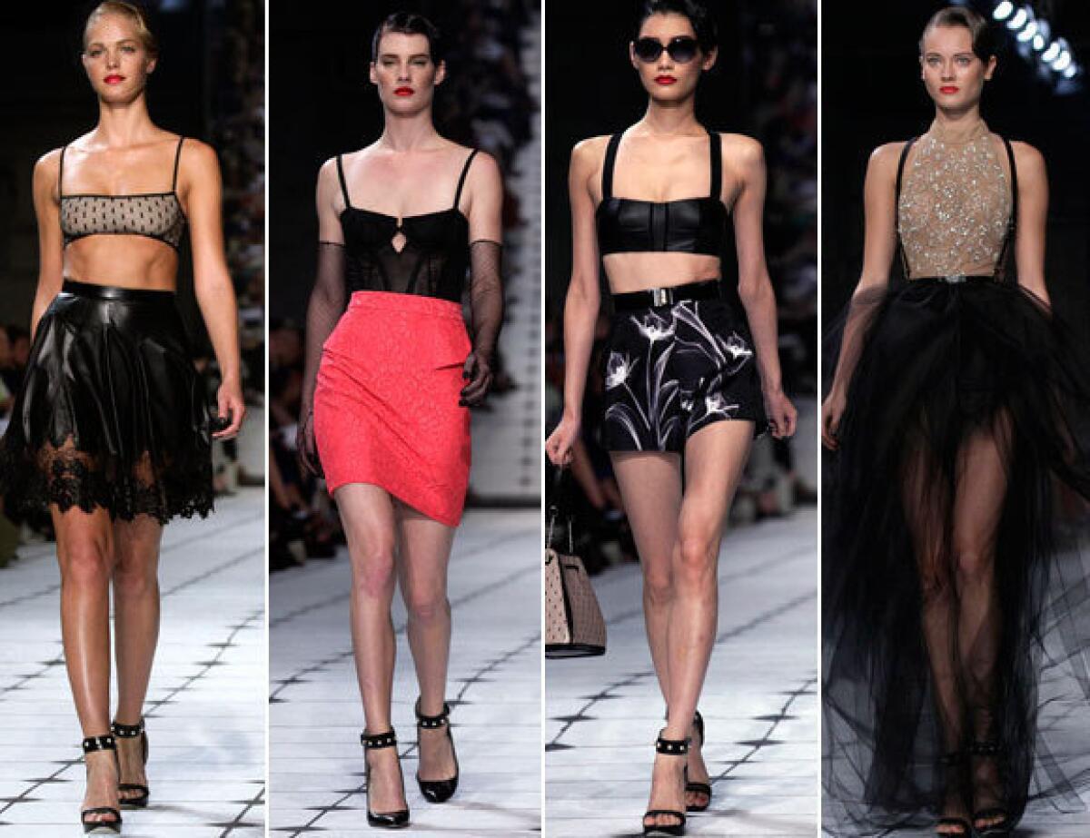 Looks from the Jason Wu spring-summer 2013 runway collection shown during New York Fashion Week.