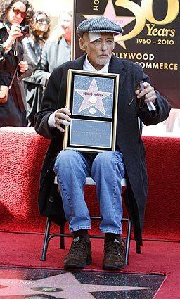 Dennis Hopper receives his star on Hollywood's Walk of Fame
