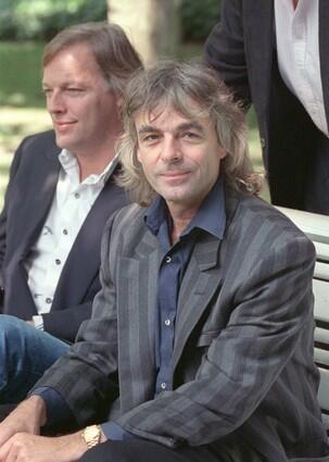 Richard Wright, right, wrote or co-wrote many of the bands songs, and frequently provided a crucial component of the Pink Floyd sound. On Dark Side of the Moon, Wright was responsible for the thick electric piano chording on the 1973 hit Money as well as the swirling organ lines and classically inspired grand piano on Us and Them. At left is singer-guitarist David Gilmour.