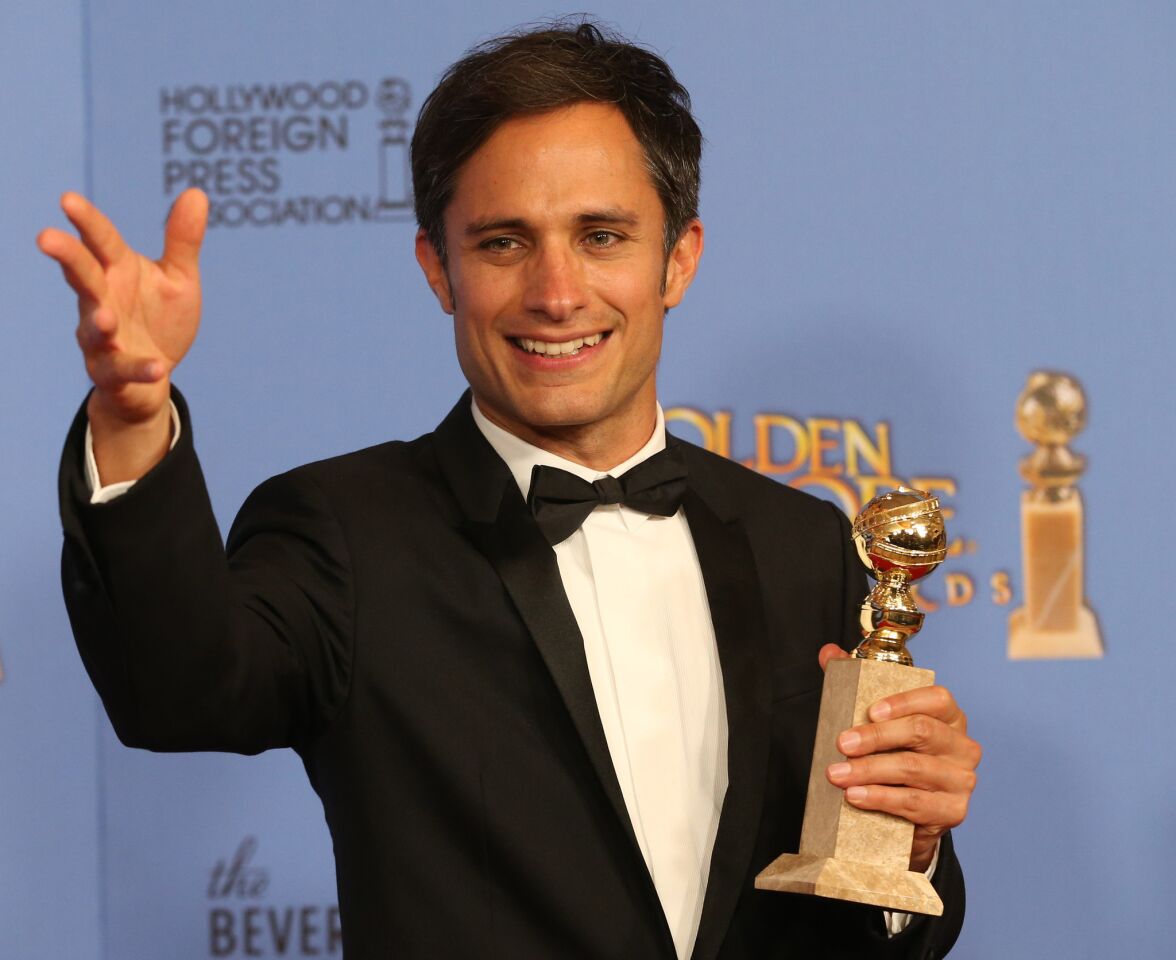 Gael Garcia Bernal of "Mozart in the Jungle" wins for actor in a TV series, musical or comedy.