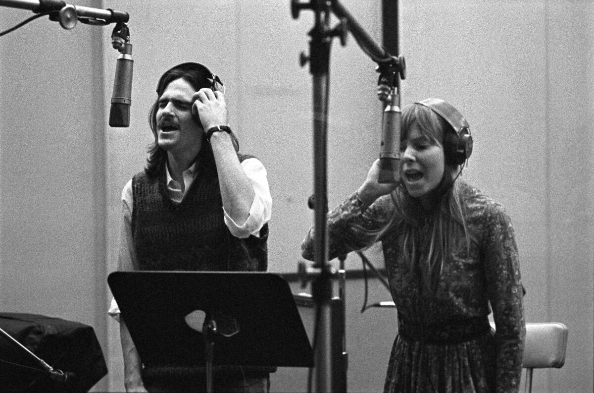 James Taylor and Joni Mitchell