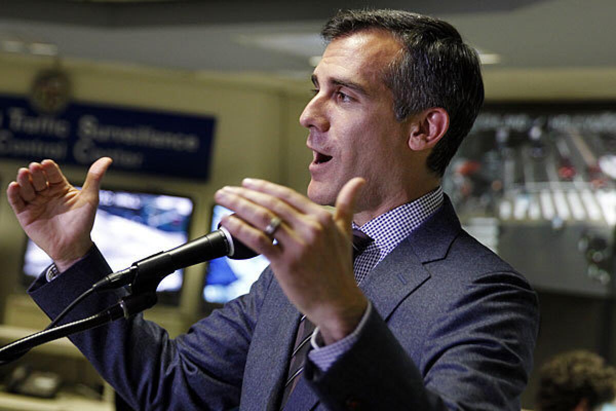 Mayor Eric Garcetti, pictured in October, had nominated Jaime Lee to the Westside planning commission.