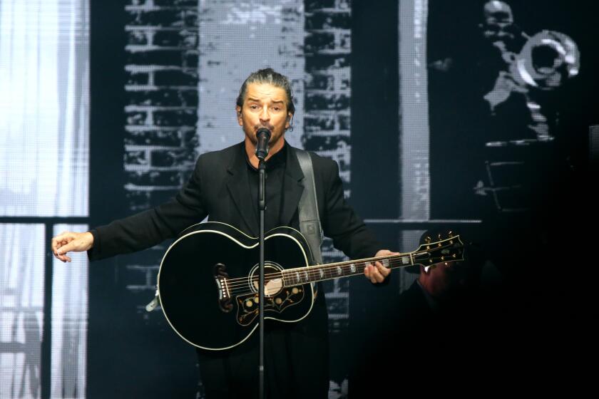 Latin singer Ricardo Arjona performs at the Crypto.com