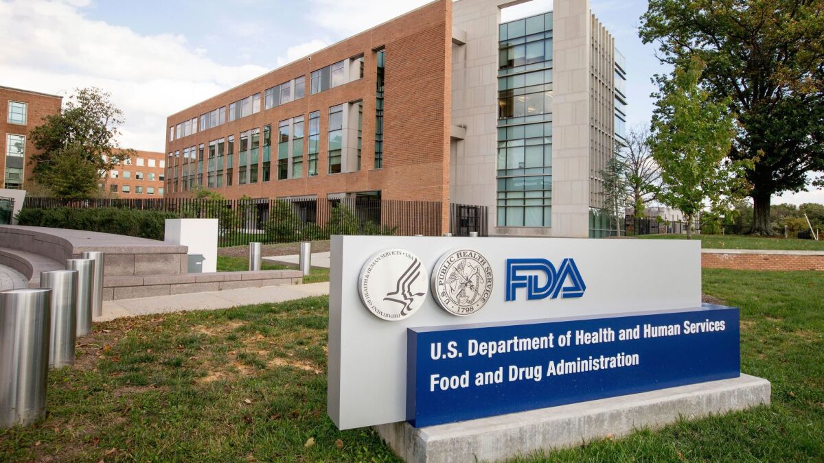 The Food and Drug Administration campus is in Silver Spring, Md.