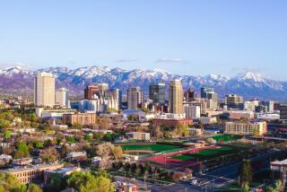 The skyline of Salt Lake City, UT. The city's combined bid with Park City, UT to host the Sundance Film Festival beginning in 2027, has moved forward to be one of three finalists.