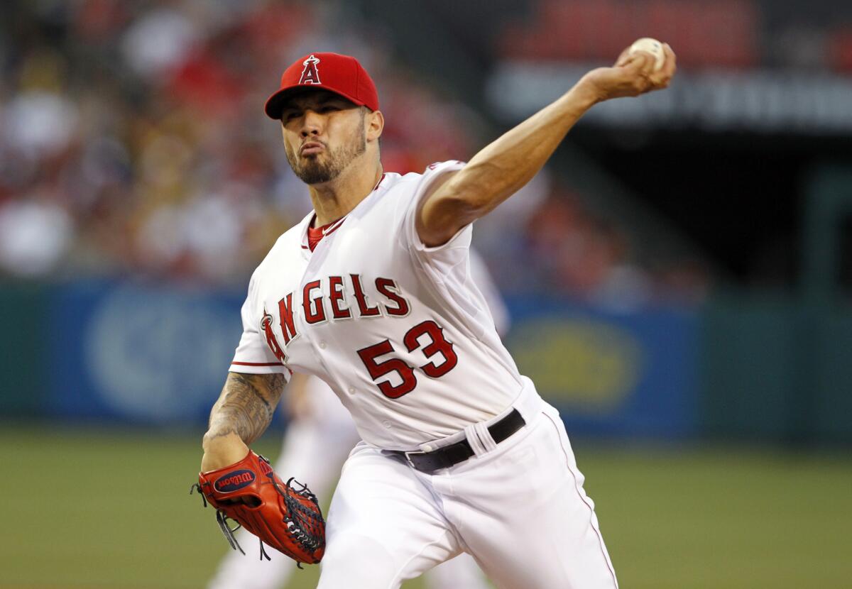 The Angels have demoted Hector Santiago to the bullpen.