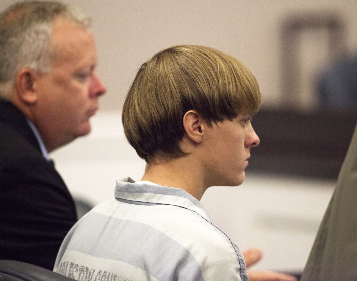 Dylann Roof in court in Charleston, S.C., this month.