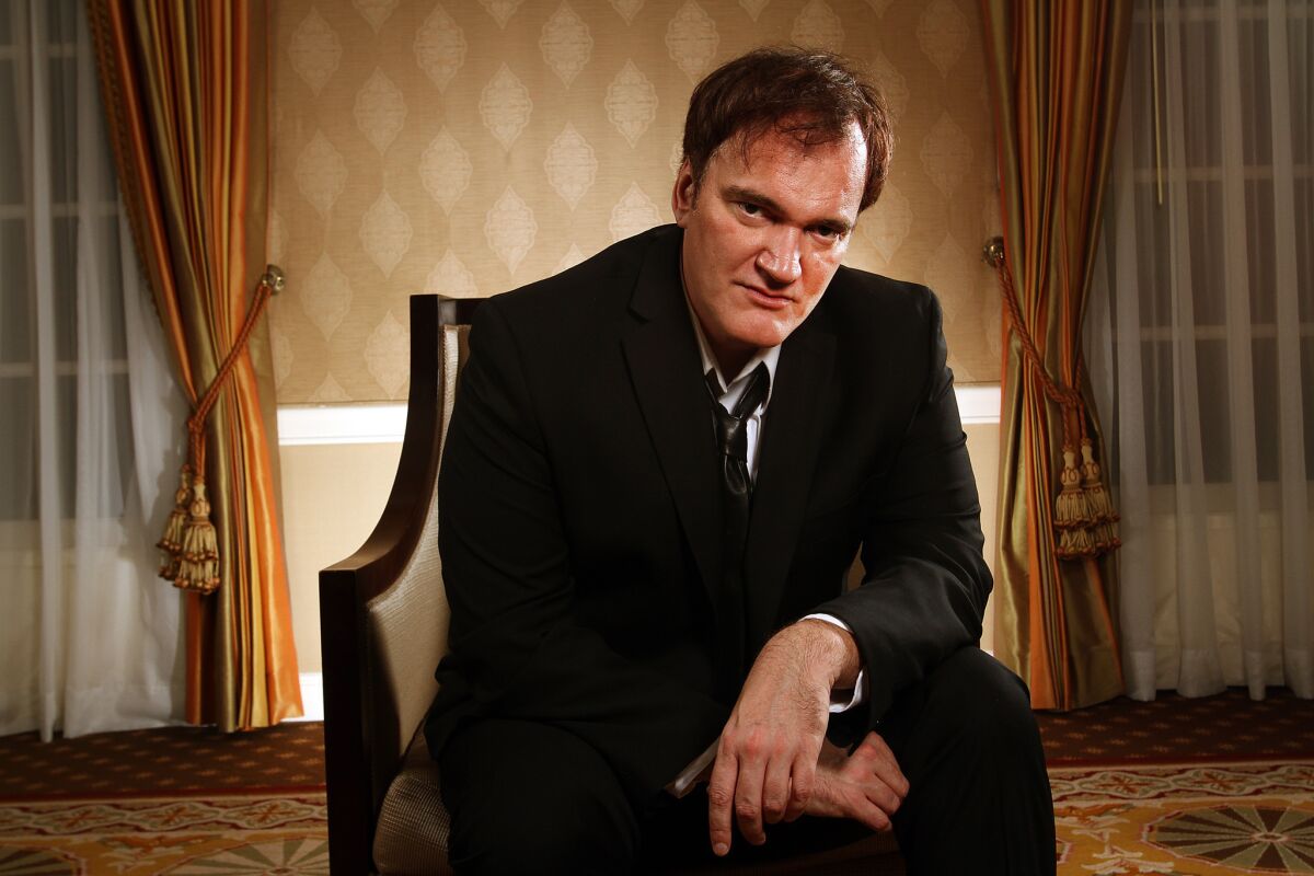 Filmmaker Quentin Tarantino, pictured here around the time "Django Unchained" was released, is suing Gawker. He accused the company of disseminating his script for "The Hateful Eight."
