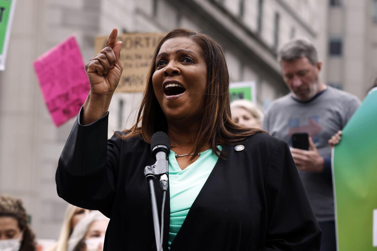 ARCHIVO - La fiscal general de Nueva York, Letitia James,