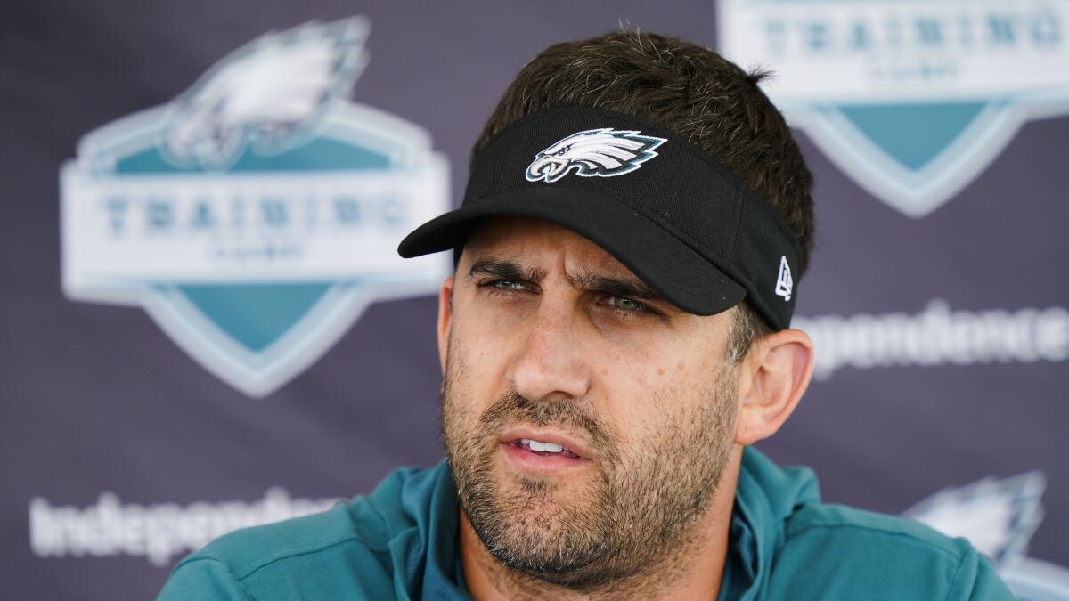 Philadelphia Eagles head coach Nick Sirianni tests positive for