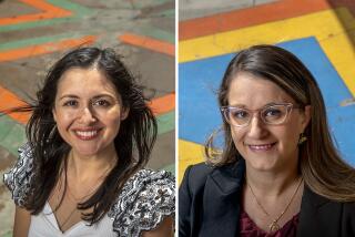  Marissa Alcaraz, left, and Imelda Padilla, right, are both candidates for Los Angeles City Council District 6.