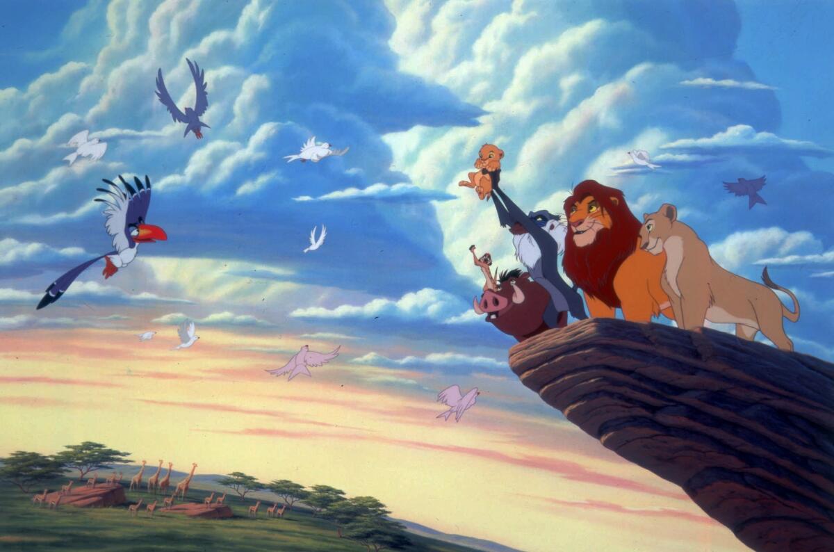 Artwork from Disney's "The Lion King."