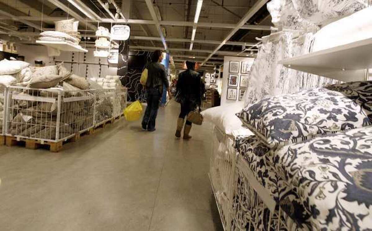 Ikea shoppers at the N. San Fernando Rd. store in Burbank.