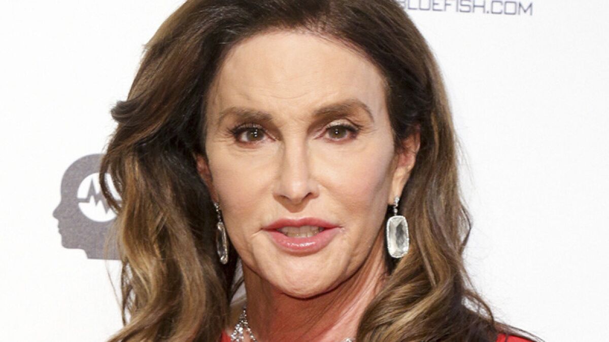 Caitlyn Jenner at Elton John's Oscar viewing party in February 2016.