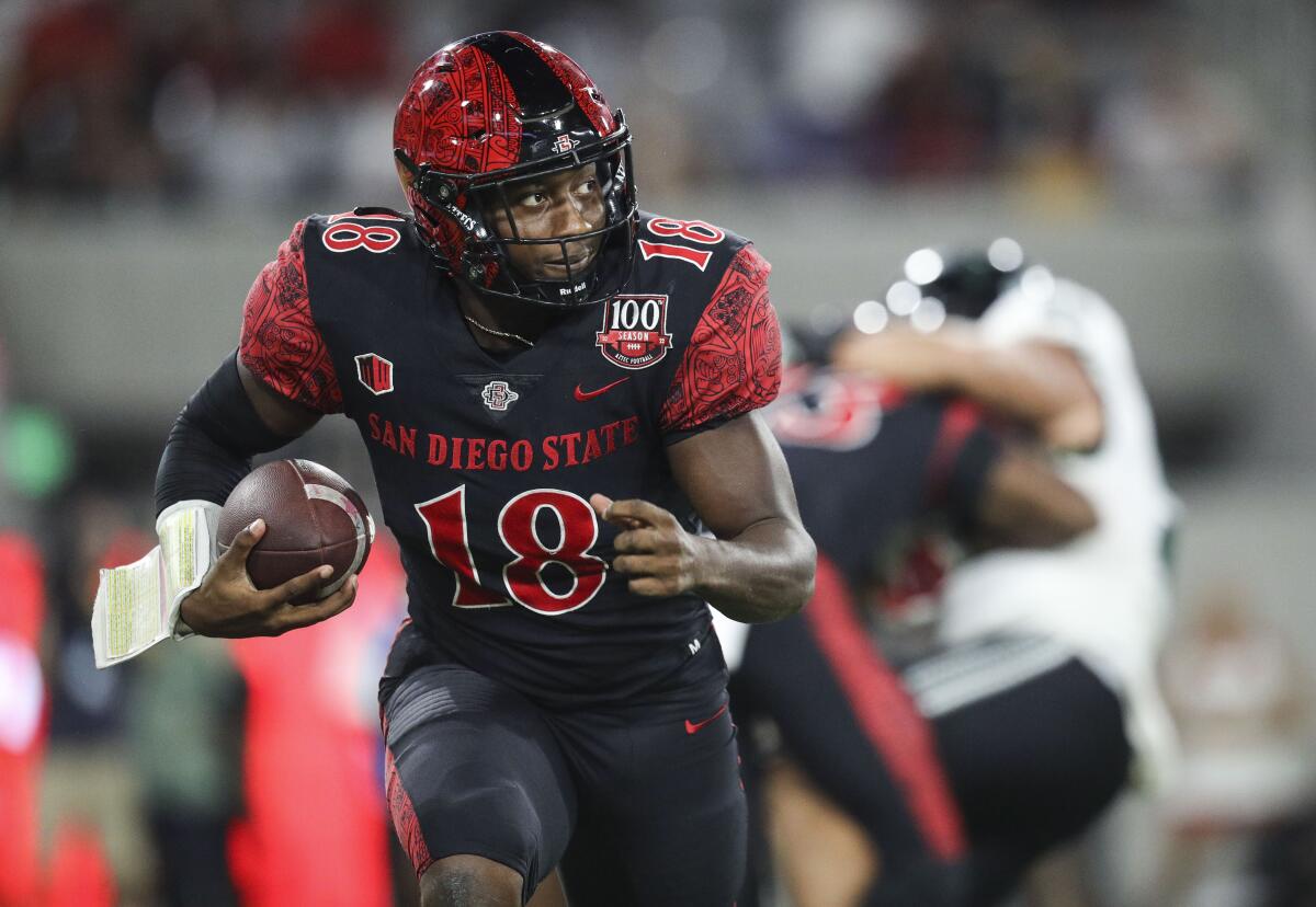 Men's Black San Diego State Aztecs Football Jersey