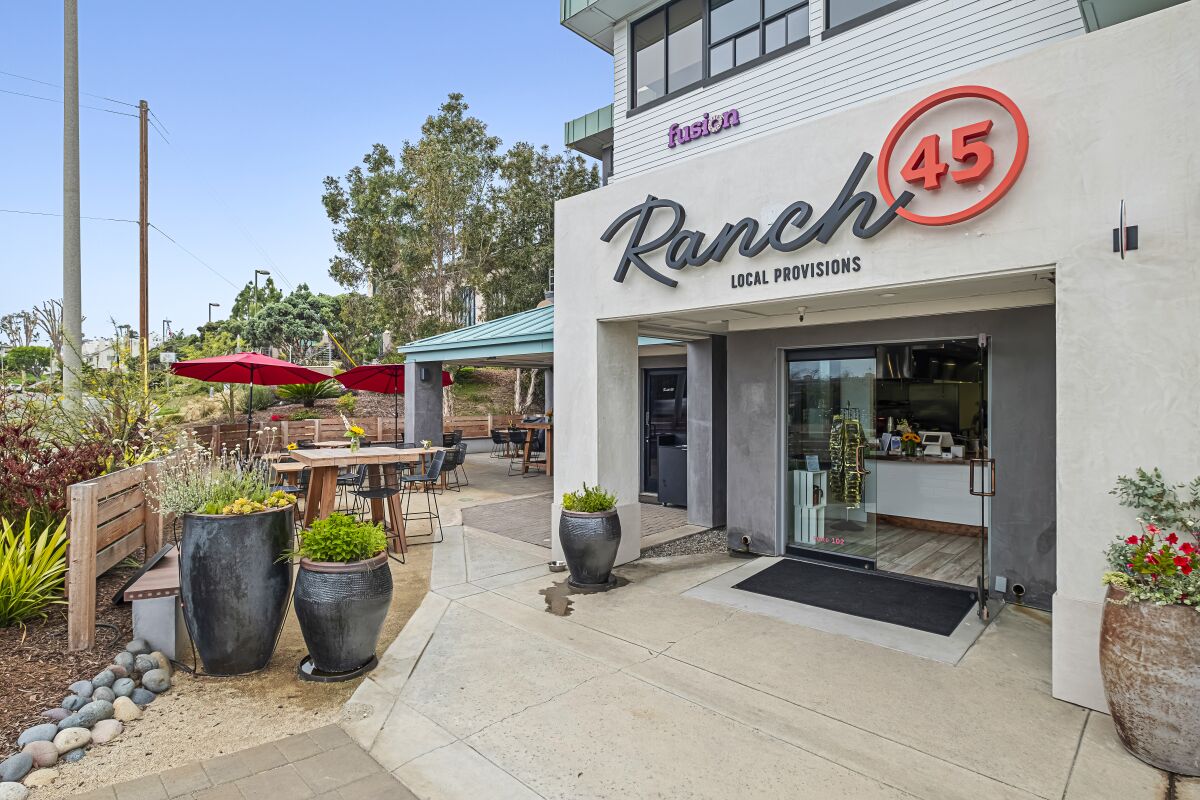 The exterior of Ranch 45 in Solana Beach.