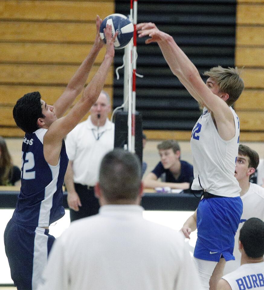 Photo Gallery: Crescenta Valley vs. Burbank in Pacific League boys’ volleyball