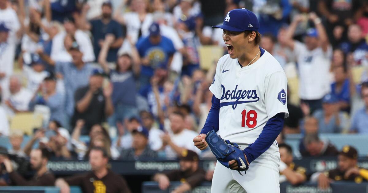 Yoshinobu Yamamoto delivers under pressure in Dodgers' NLDS win