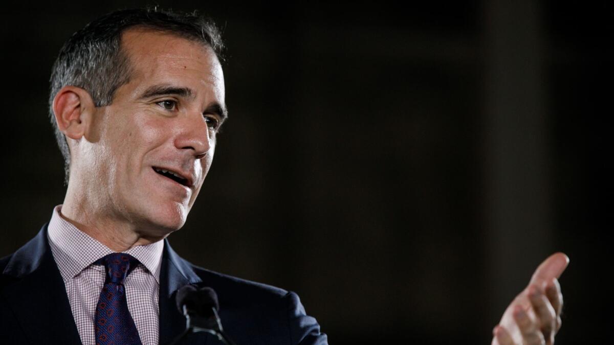 “I am passionate about my city and my family; both are here in Los Angeles,” L.A. Mayor Eric Garcetti said Sunday on Twitter.
