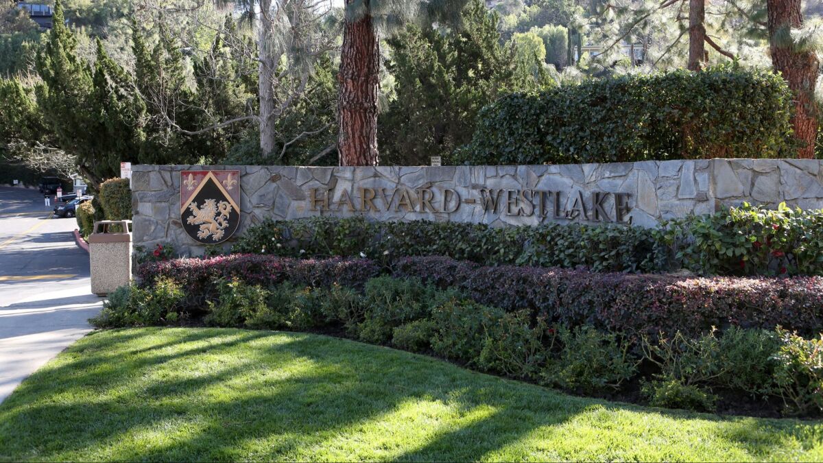 Harvard-Westlake School in Studio City, where about 50 students have been diagnosed recently with whooping cough.