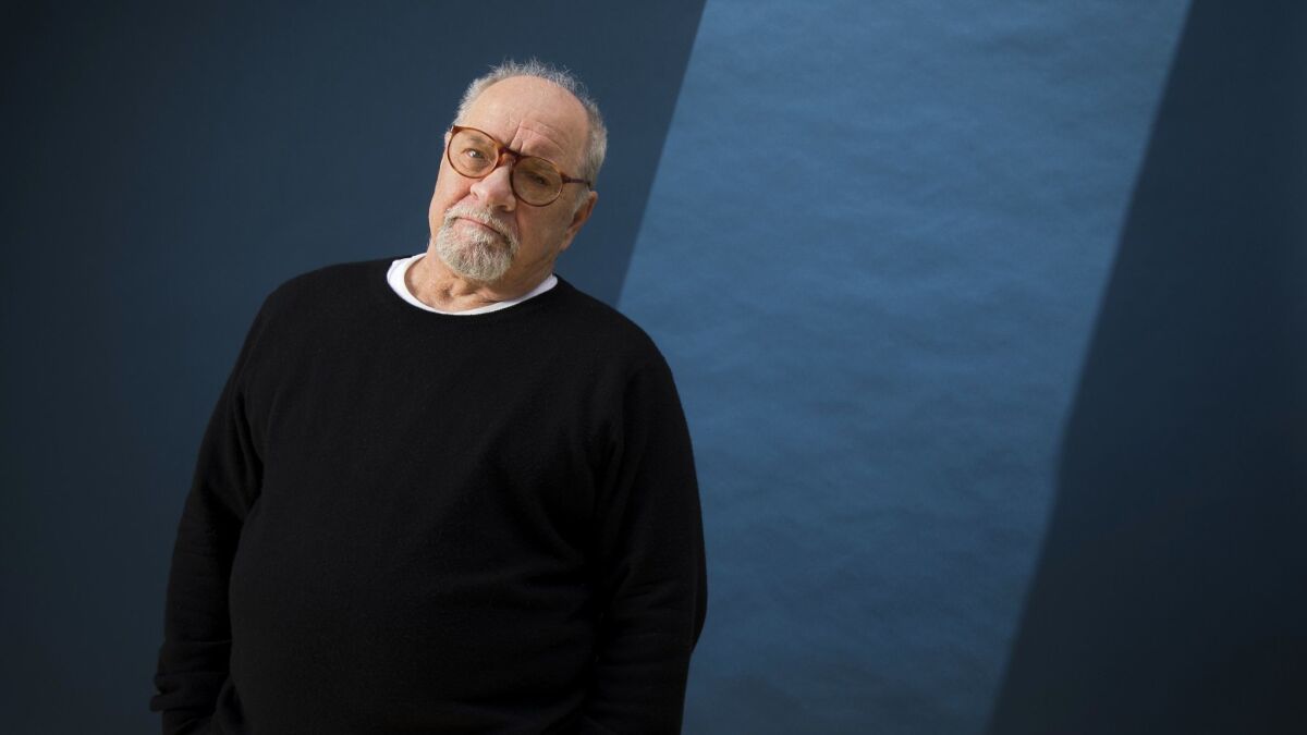 Director/screenwriter Paul Schrader at the Four Seasons hotel. Schrader's new movie "First Reformed," about environmental terrorism and spiritual suffering, opens May 18.